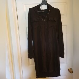 Lord & Taylor Black Long Sleeve Dress Size M